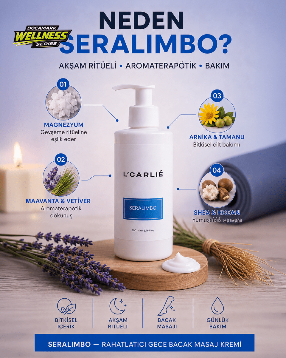 Rahatlatıcı Gece Bacak Masaj Kremi – SERALIMBO 200 ml - DOCAMARK