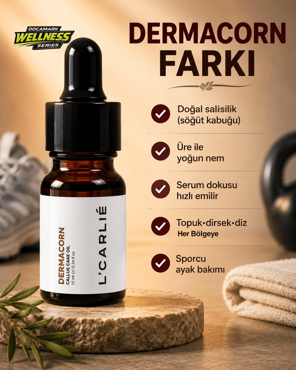 Topuk & Ayak Bakım Serumu – DERMACORN Yumuşatıcı 10 ml - DOCAMARK