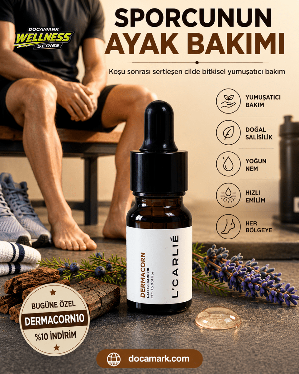 Topuk & Ayak Bakım Serumu – DERMACORN Yumuşatıcı 10 ml - DOCAMARK